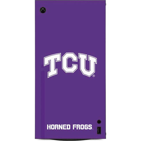 Texas Christian University TCU Horned Frogs XBox Series X Digital Edition Console Skin